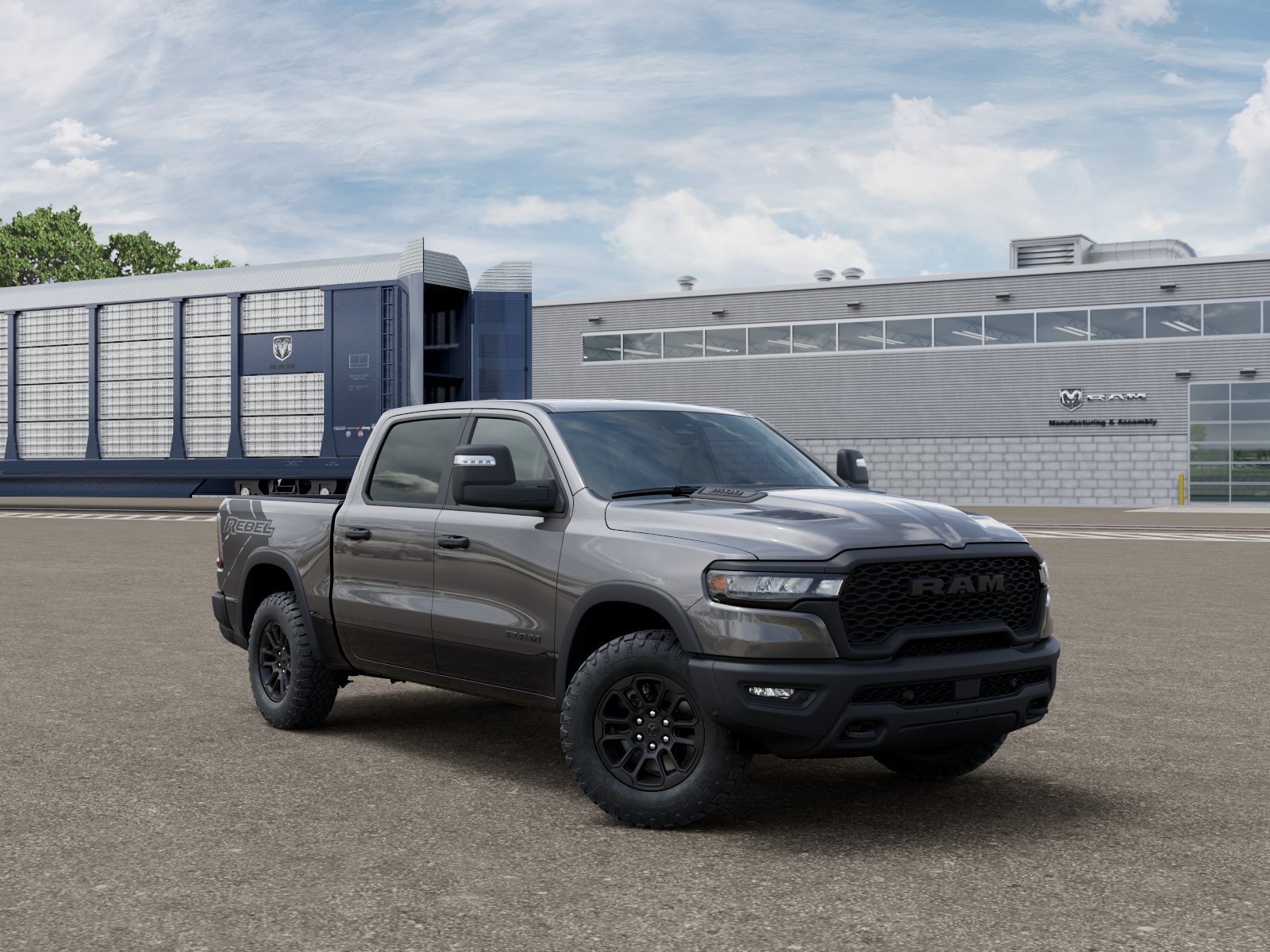 New 2026 Granite Crystal Metallic Clear-Coat Exterior Paint RAM Rebel image 3