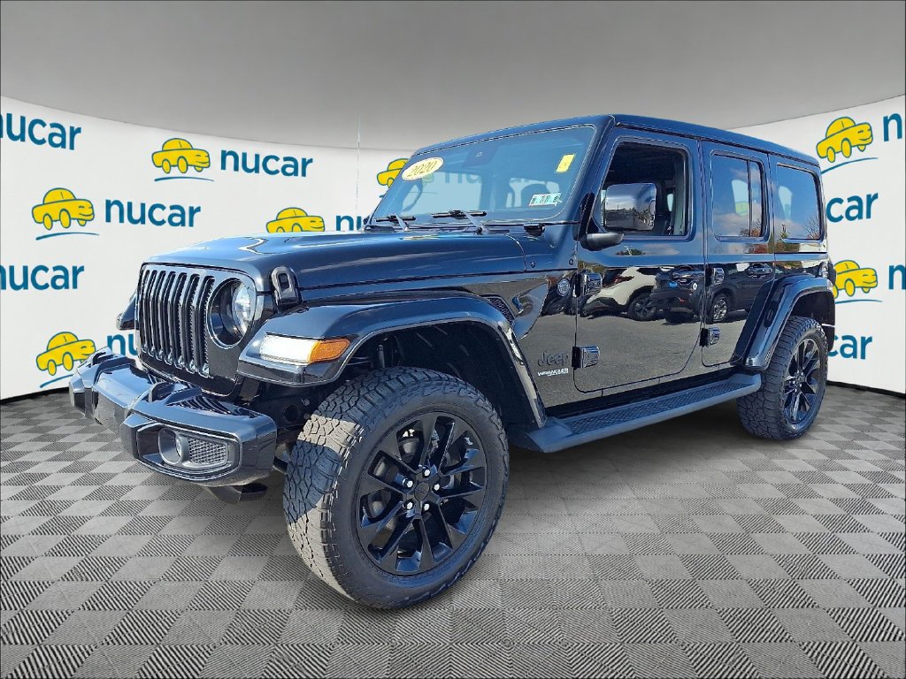 Used 2020 Black Jeep Unlimited Sahara High Altitude image 3