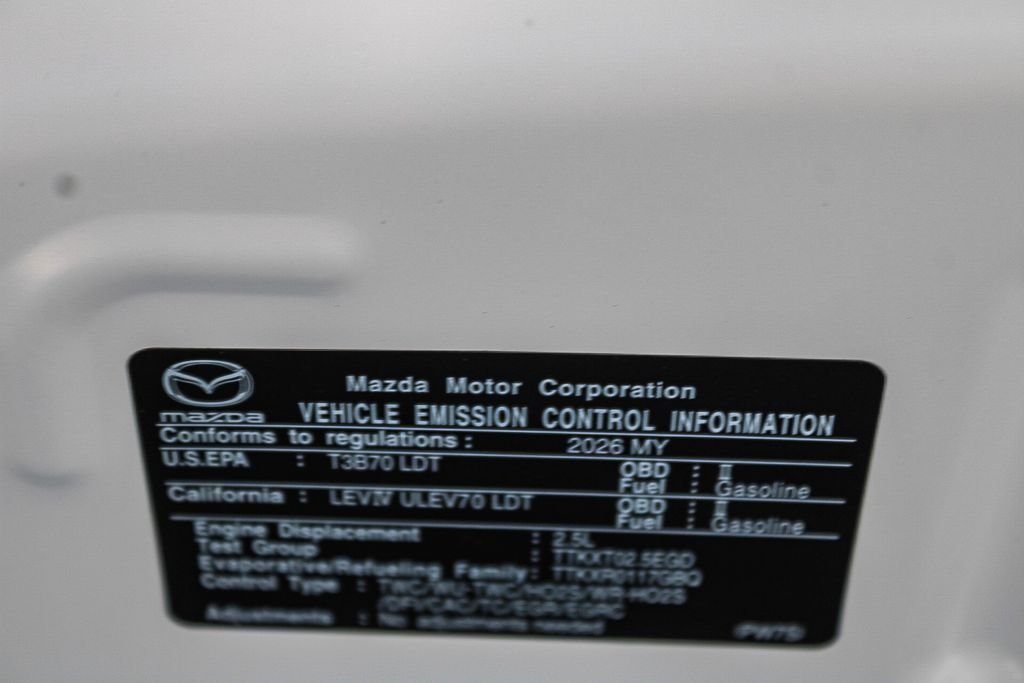 New 2026 Wind Chill Pearl Mazda 2.5 Turbo Premium Plus AWD image 14