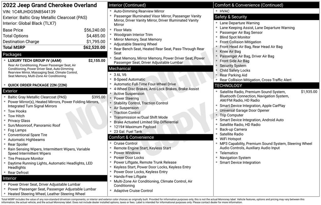 Used 2022 Gray Jeep Overland image 6
