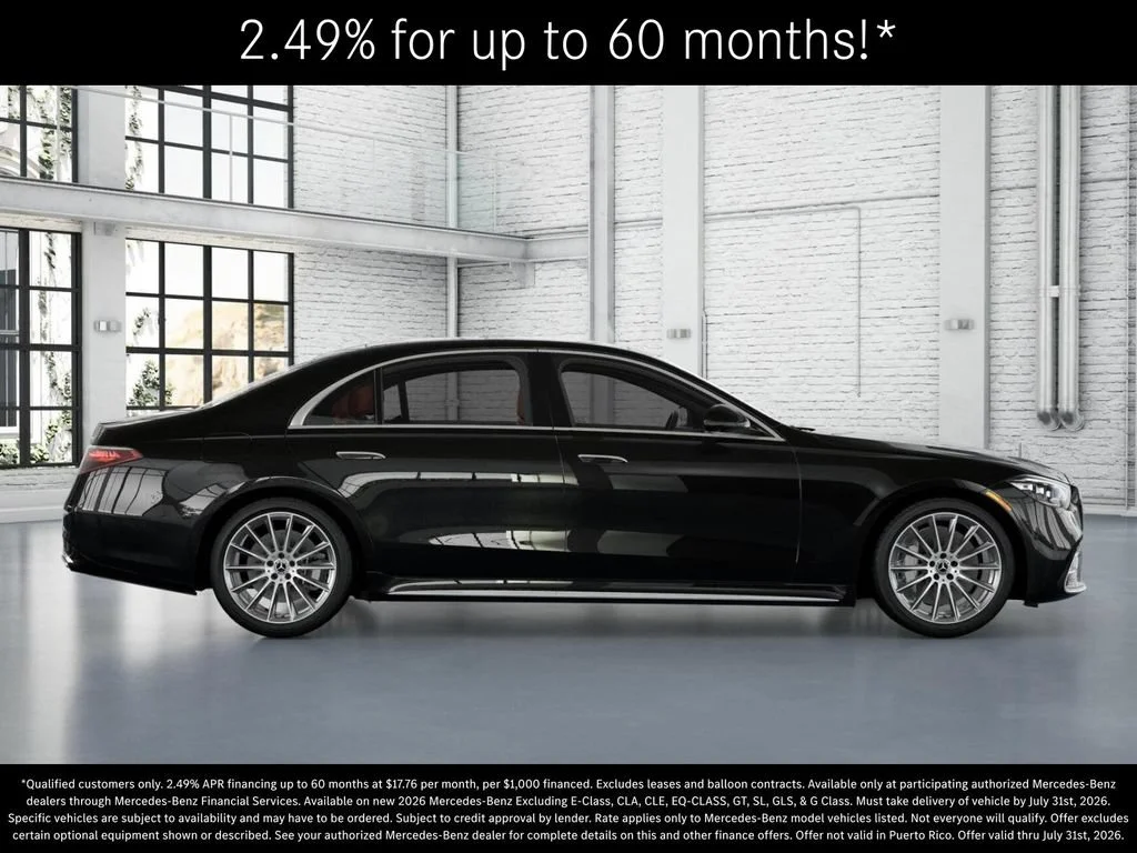 New 2026 Obsidian Black Metallic Mercedes-Benz S 580 image 44