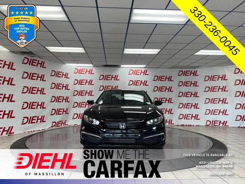 Used 2019 Honda Civic LX with VIN 2HGFC2F65KH532319 for sale in Massillon, OH