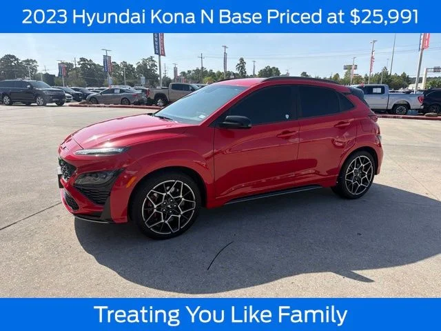 Used 2023 Racing Red Hyundai Base image 1