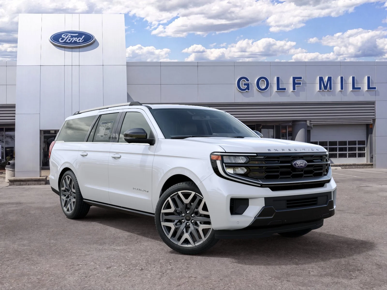 New 2027 Star White Metallic Tri-Coat Ford Platinum image 6