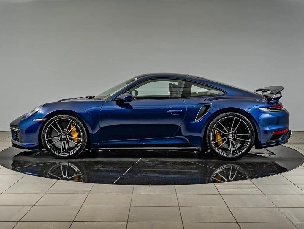 Certified Used 2021 Blue Porsche Turbo S image 2