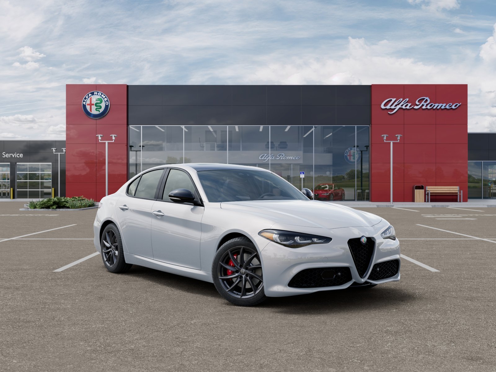 New 2025 Moonlight Gray Metallic Exterior Paint Alfa Romeo Base image 53