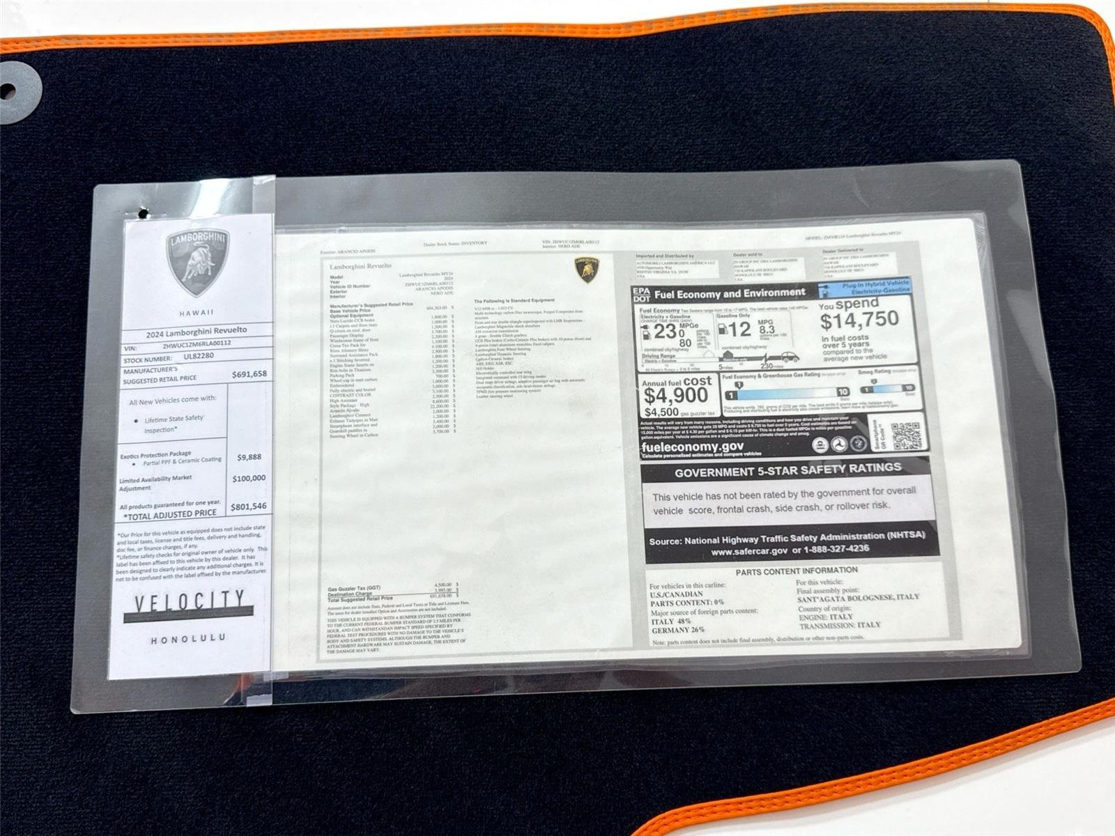 Used 2024 Arancio Apodis Metallic Lamborghini  image 52