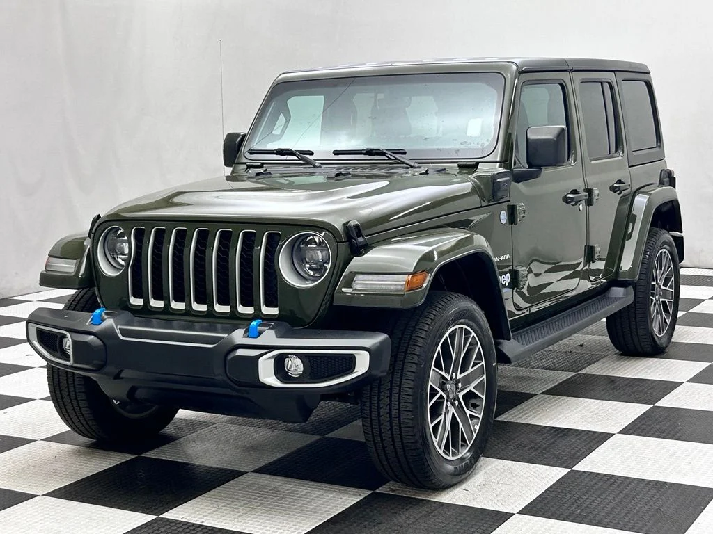Used 2023 Green Jeep Sahara 4xe image 4