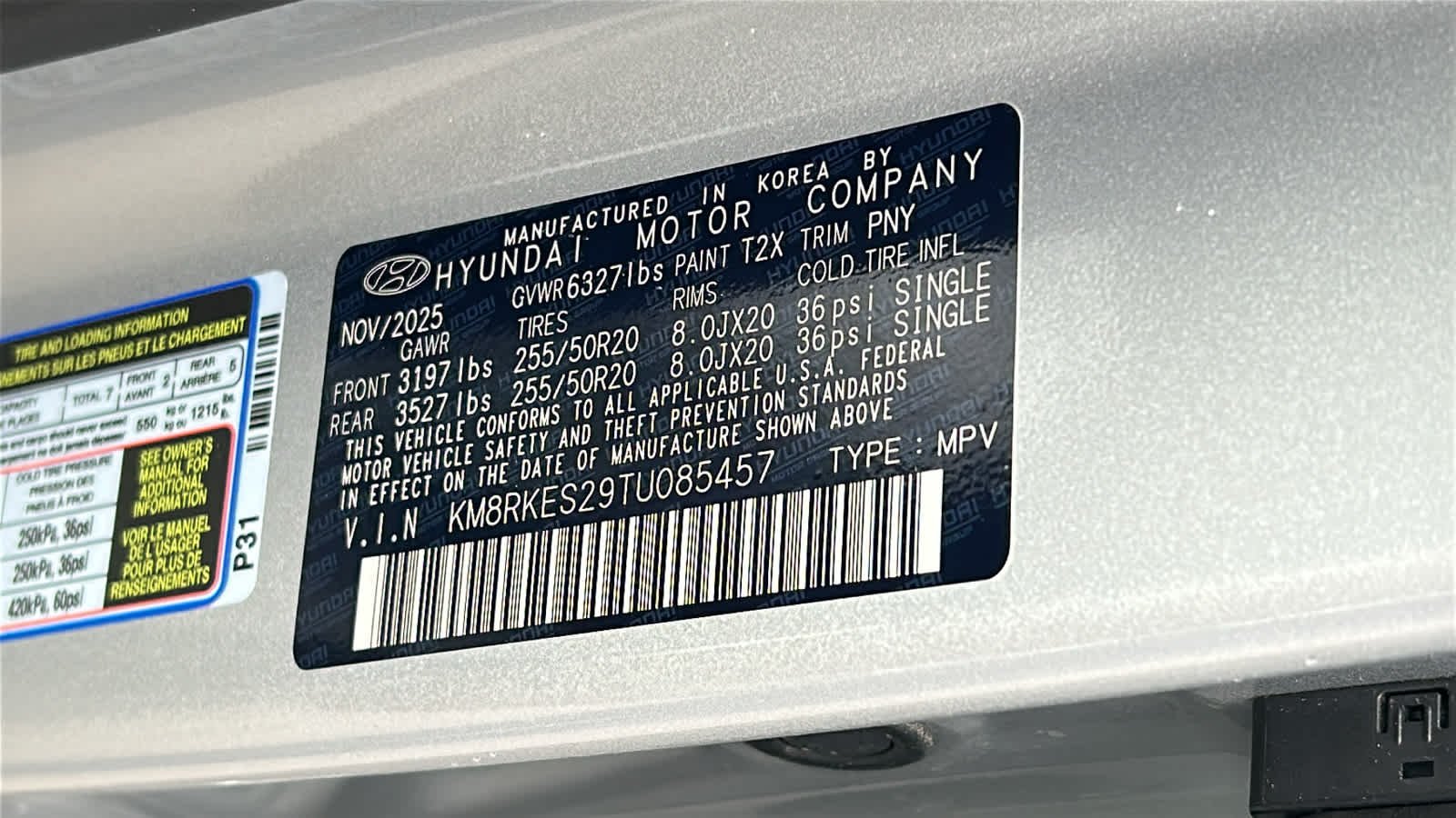 New 2026 Typhoon Silver Metallic Hyundai Limited AWD image 30
