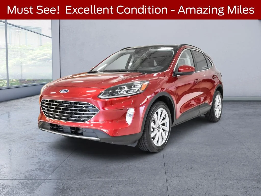 Used 2021 Red Ford Titanium image 1