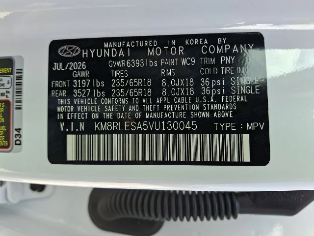 New 2027 White Hyundai SEL image 14