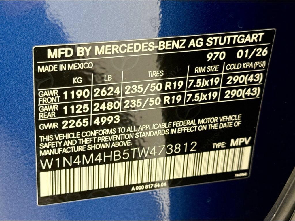 New 2026 Starling Blue Metallic Mercedes-Benz GLB 250 image 34