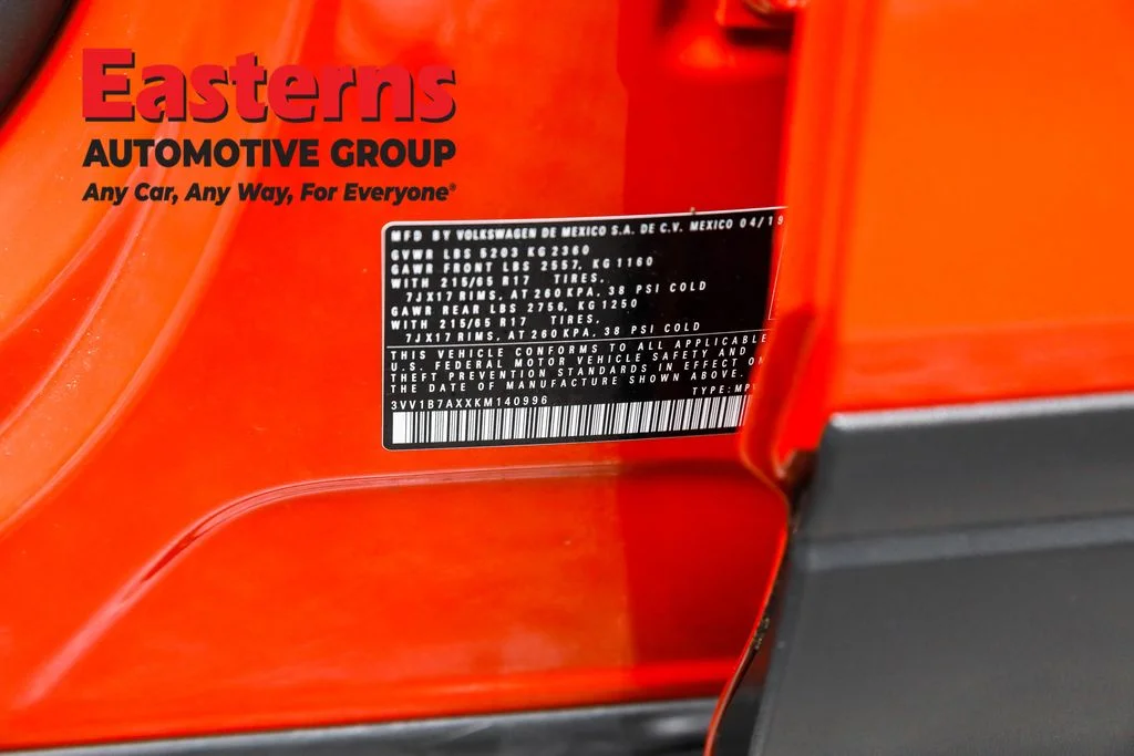 Used 2019 Orange Volkswagen 2.0T S image 34
