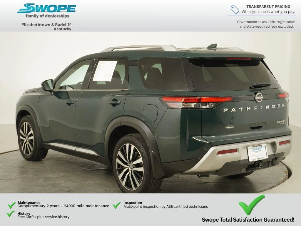 Used 2025 Obsidian Green Pearl Nissan Platinum image 6