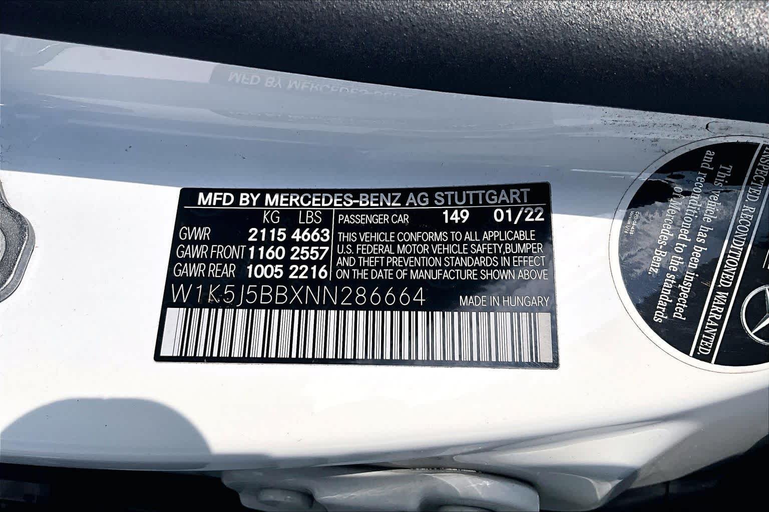 Used 2022 Polar White Mercedes-Benz AMG® CLA 35 image 32