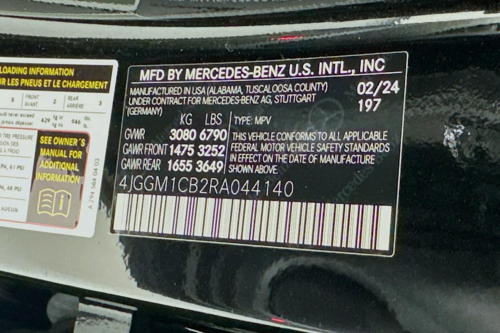 Certified Used 2024 Obsidian Black Metallic Mercedes-Benz EQE 350 image 25