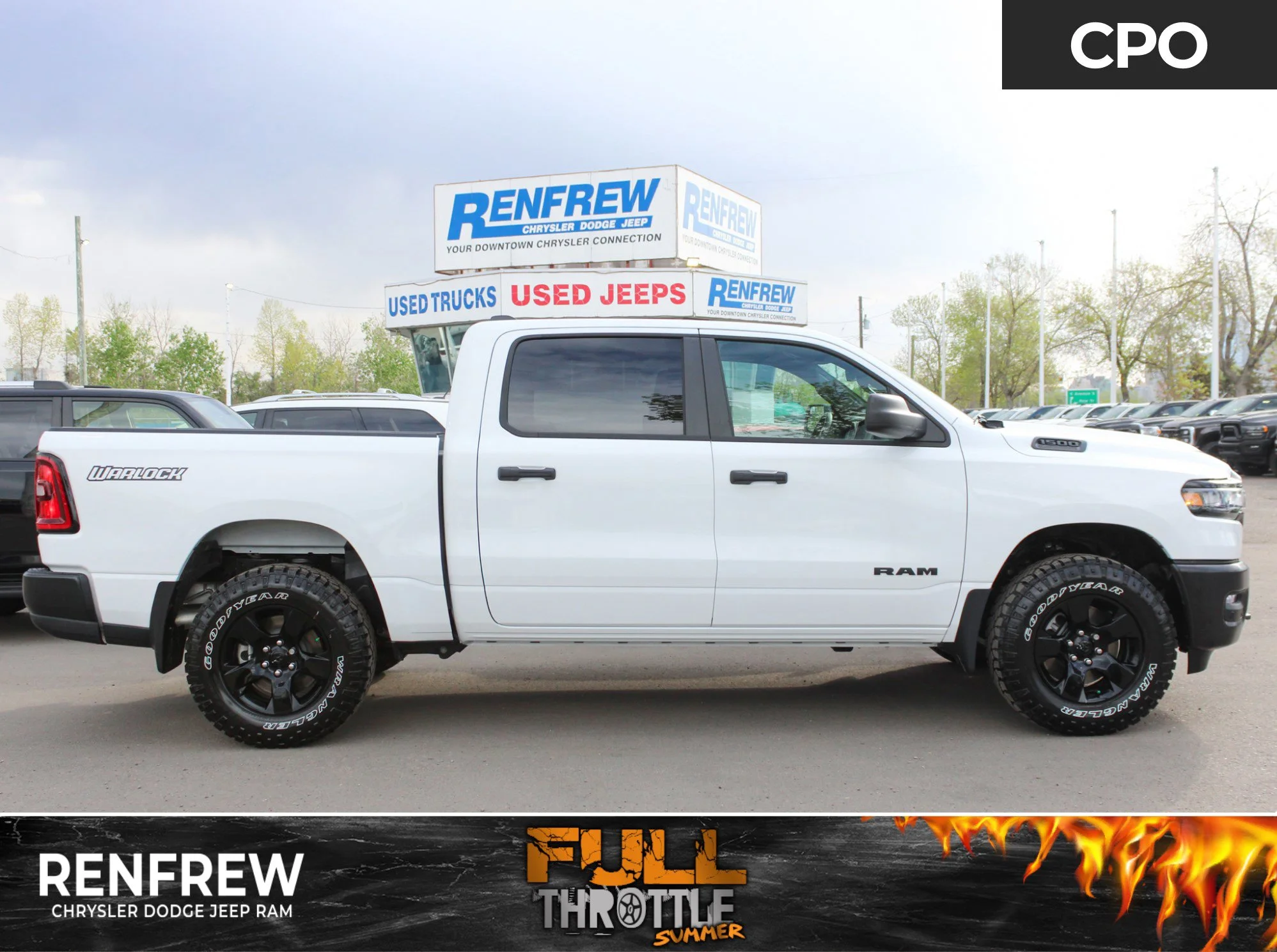 Certified Used 2026 White RAM Warlock * Twin-Turbo | Adaptive Cruise | Apple CarPlay | Bed Utility Group | Remote Start image 1