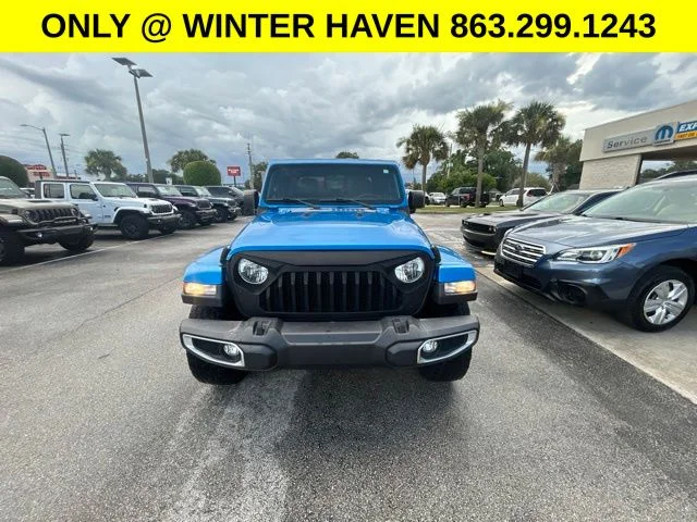 Used 2021 Blue Jeep Sport image 2