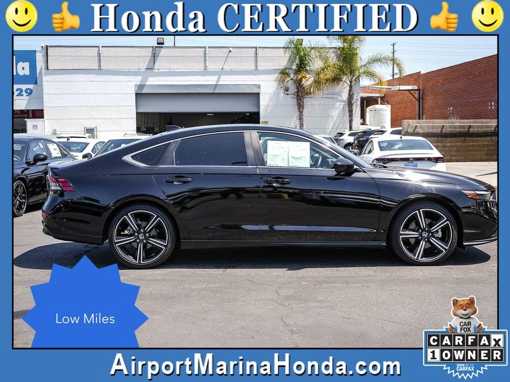 Certified Used 2024 Crystal Black Pearl Honda HYBRID SPORT image 19