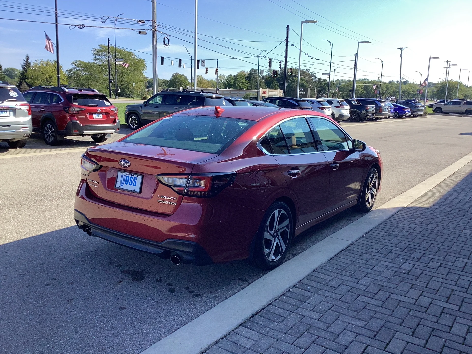 Used 2021 Crimson Red Pearl Subaru Touring XT image 4