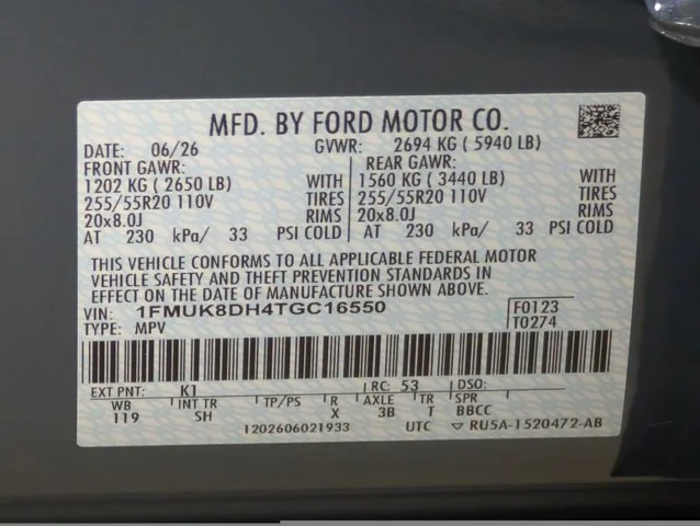New 2026 Vapor Blue Metallic Ford Active image 51