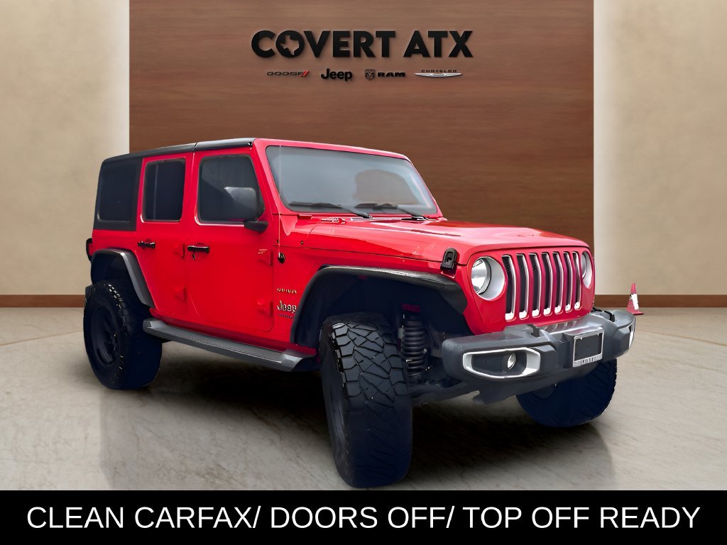 Used 2019 Red Jeep Unlimited Sahara image 6
