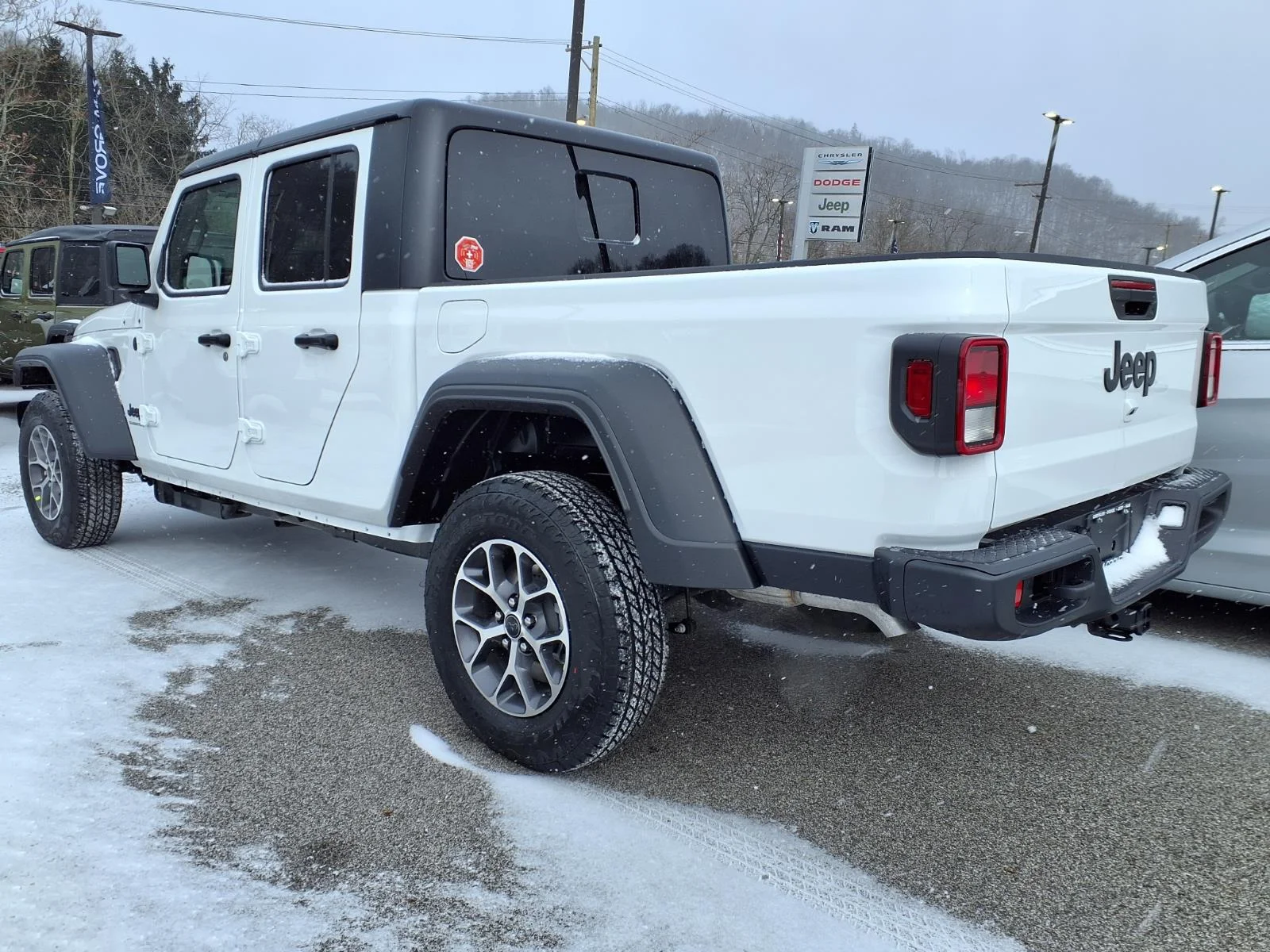 New 2026 Bright White Clear-Coat Exterior Paint Jeep Sport S image 3