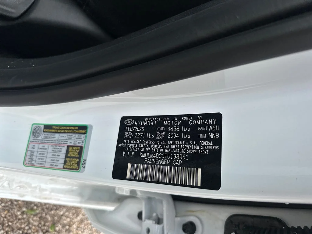 Used 2026 Serenity White Pearl Hyundai SEL Sport image 28