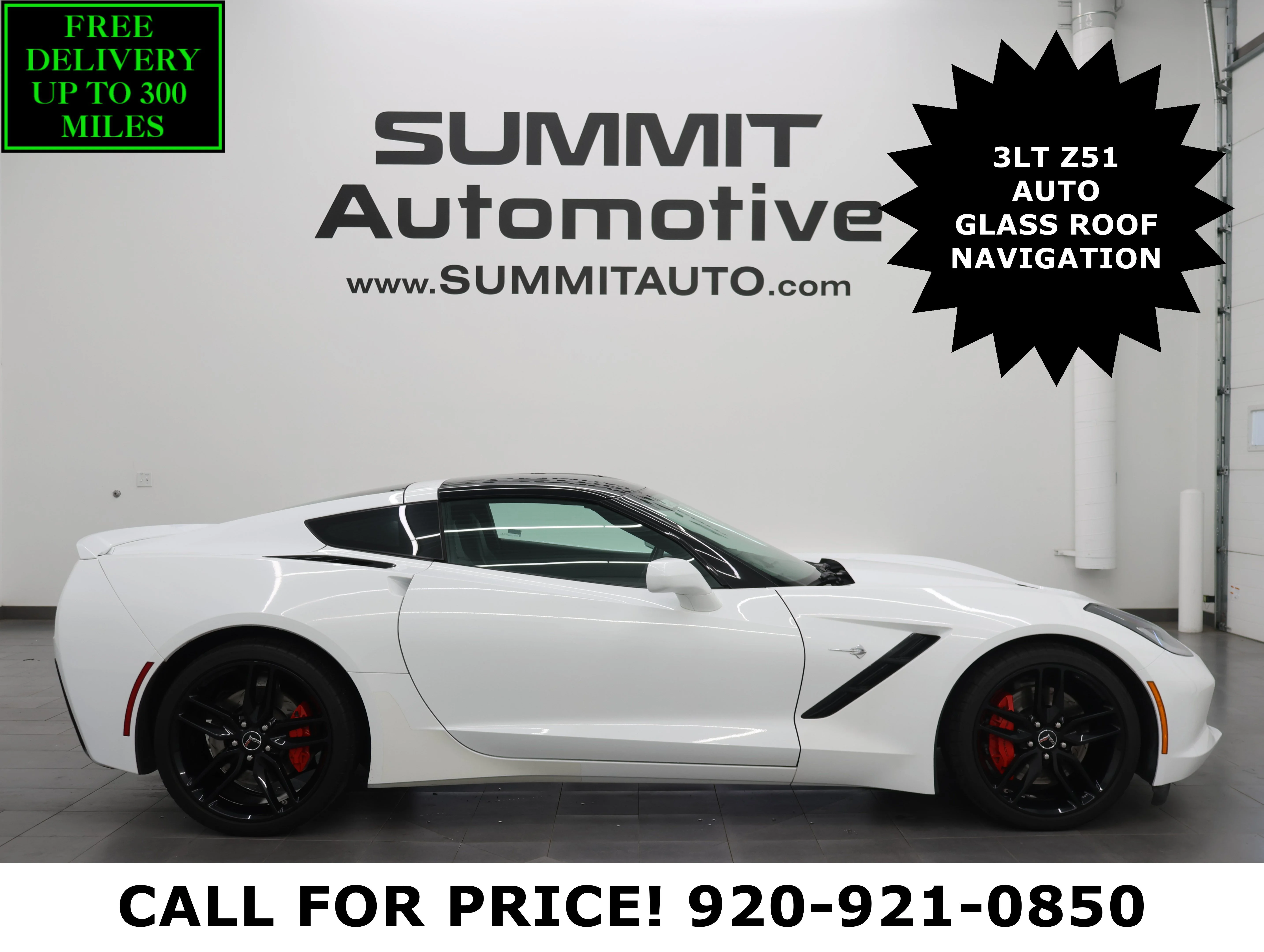 Used 2015 Arctic White Chevrolet Stingray Z51 image 1