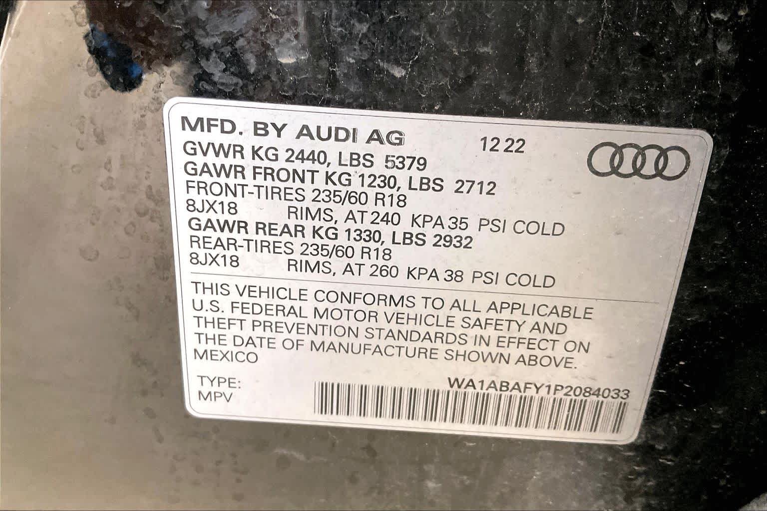 Used 2023 Mythos Black Metallic Audi Premium image 35