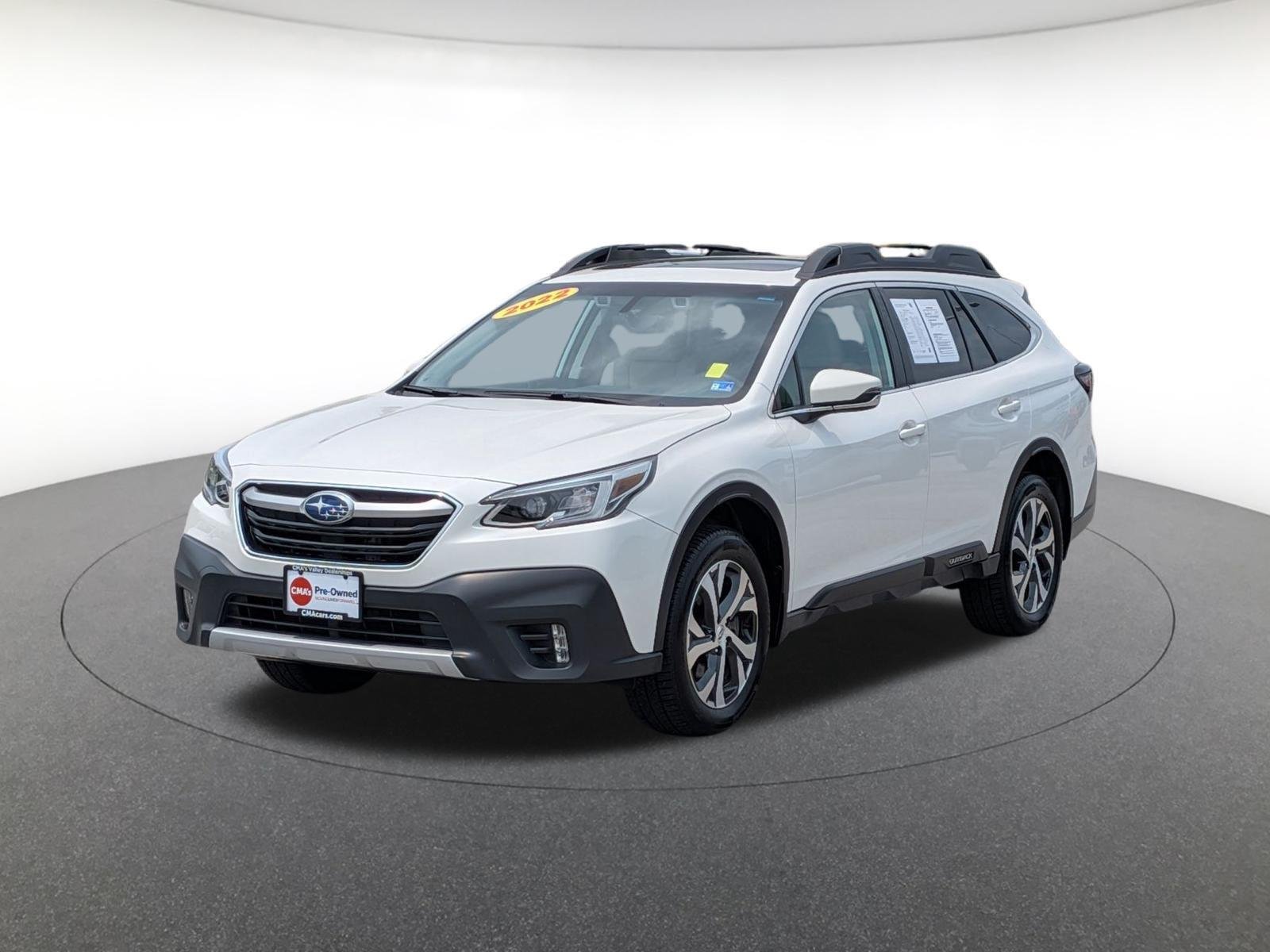 Used 2022 Crystal White Pearl Subaru Limited image 1