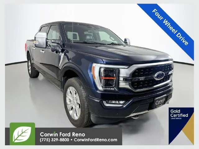 Used 2023 Blue Metallic Ford Platinum image 1
