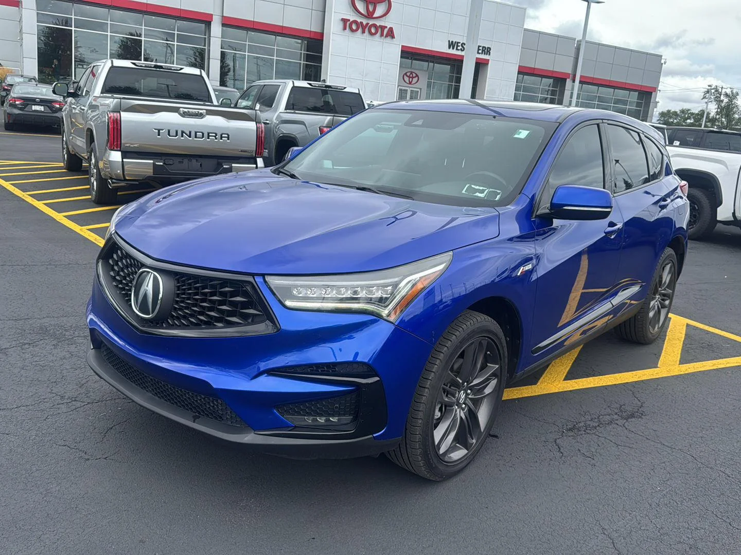 Used 2020 Apex Blue Pearl Acura w/A-SPEC image 3