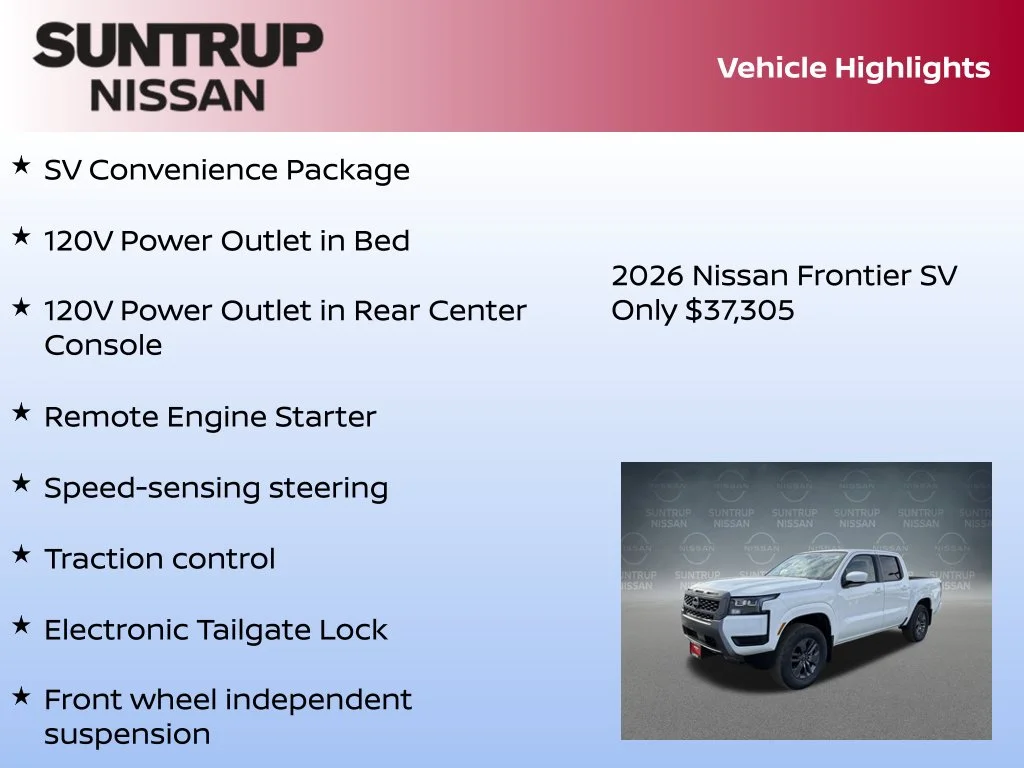 New 2026 Glacier White Nissan SV image 8