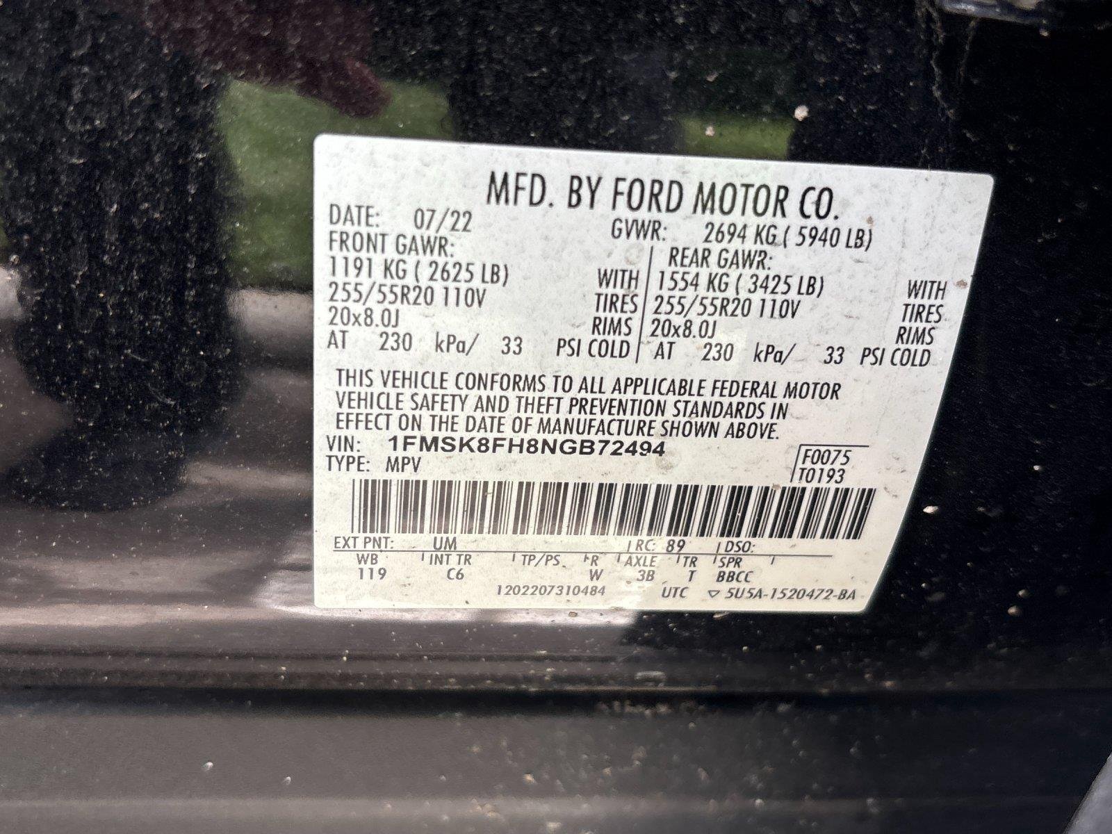 Used 2022 Agate Black Ford Limited image 12