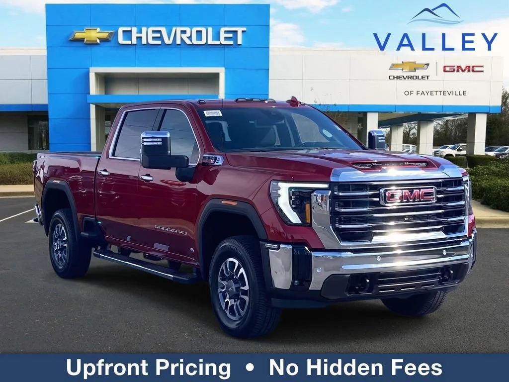New 2026 Volcanic Red Tintcoat GMC SLT image 1