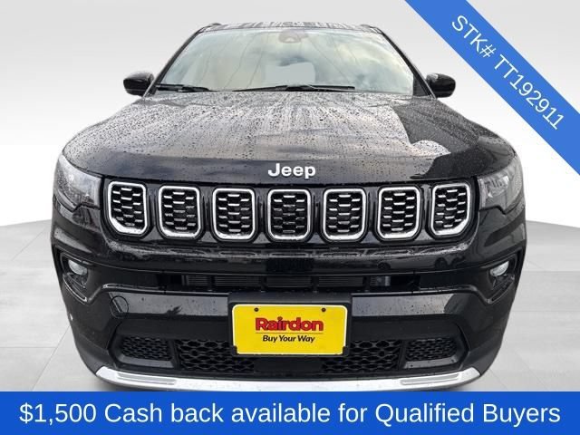 New 2026 Diamond Black Crystal Pearlcoat Jeep Limited image 2