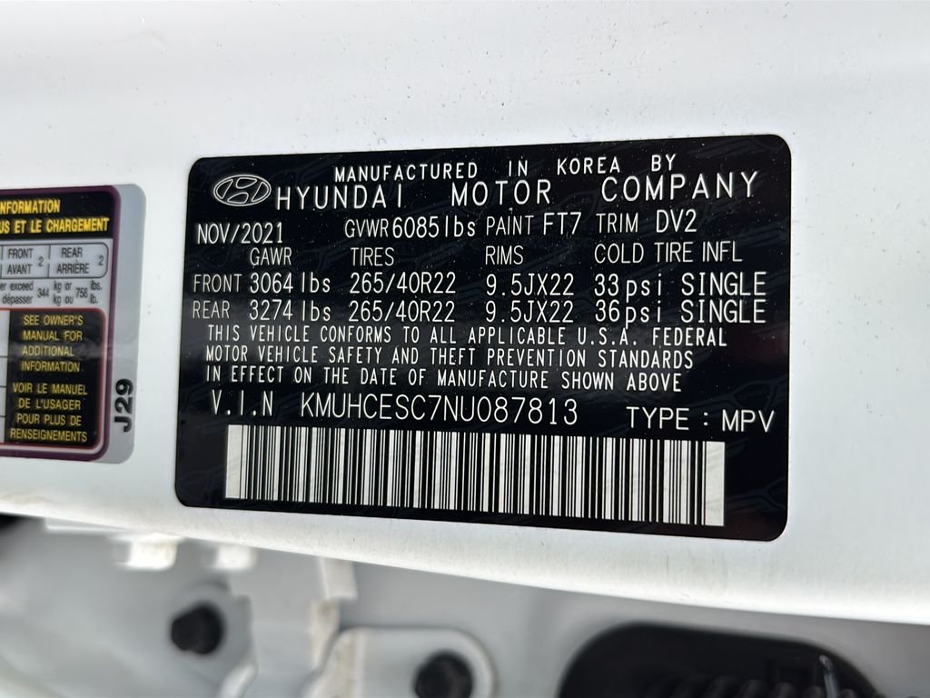 Certified Used 2022 Matterhorn White Genesis 3.5T Prestige Signature image 39