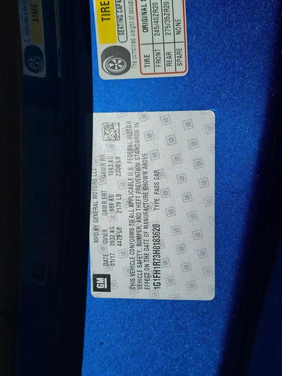 Used 2017 Hyper Blue Metallic Chevrolet 2SS image 22
