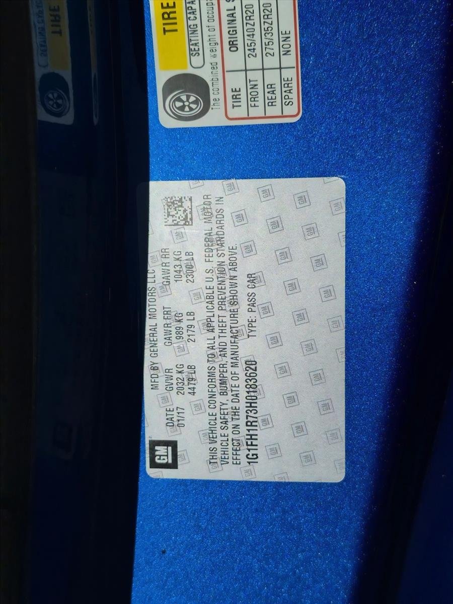 Used 2017 Hyper Blue Metallic Chevrolet 2SS image 22