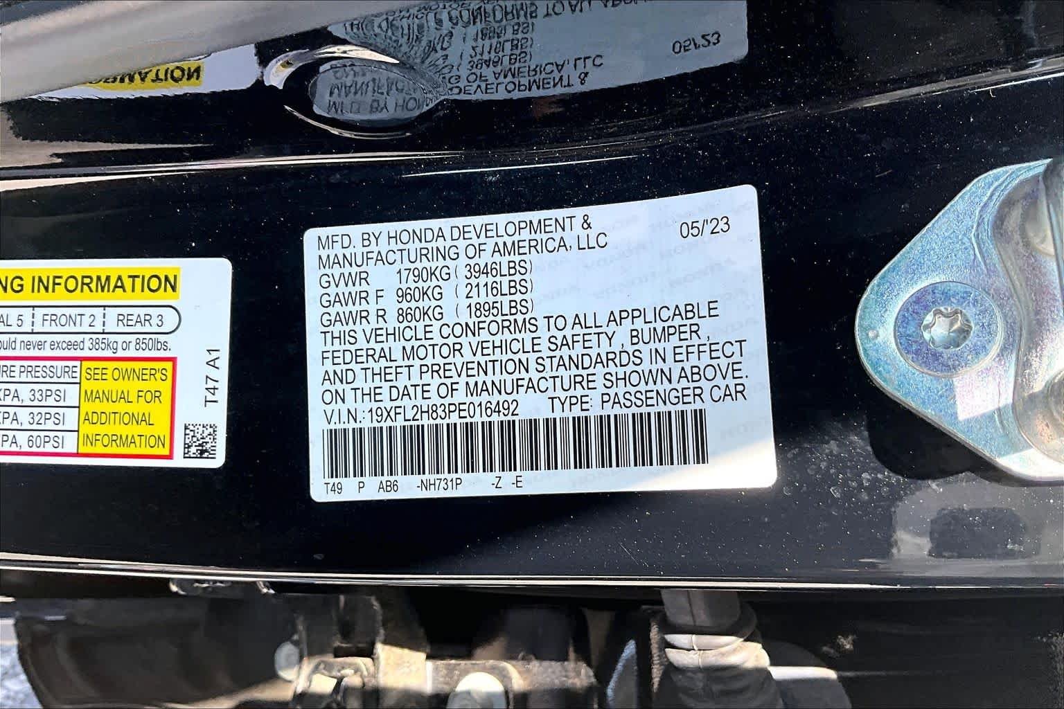 Used 2023 Crystal Black Pearl Honda Sport image 44