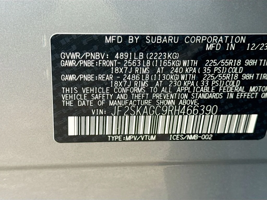 Used 2024 Silver Subaru Sport image 45