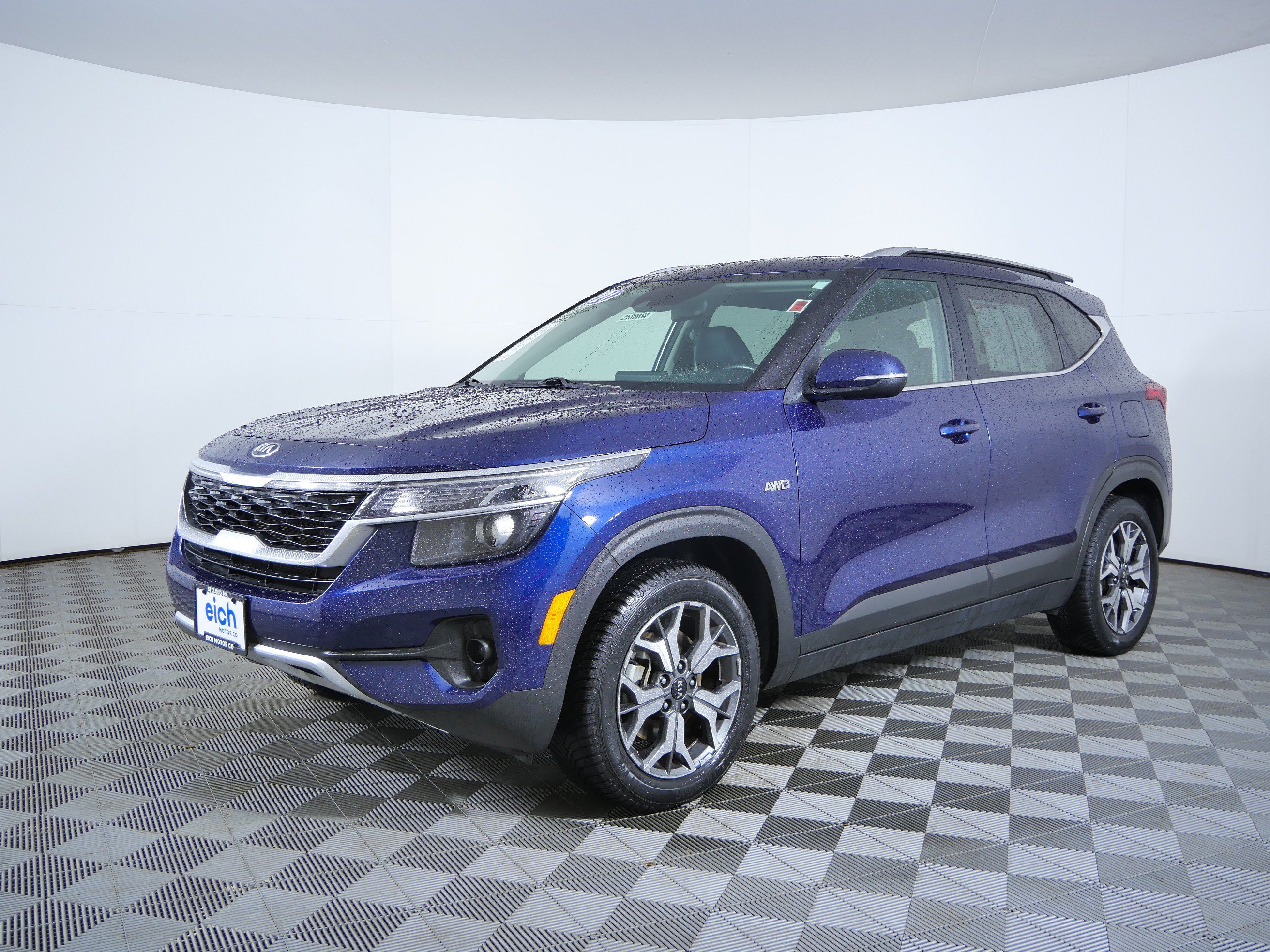 Used 2021 Dark Ocean Blue Kia EX image 3