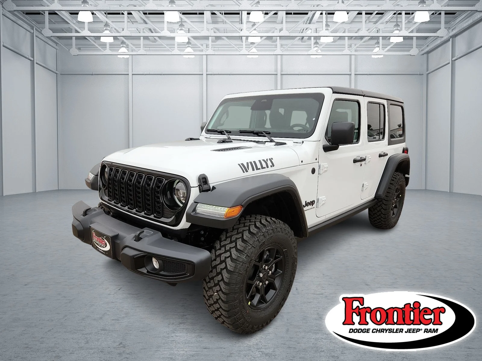 New 2026 Bright White Clear-Coat  Paint Jeep 4-DOOR WILLYS image 1