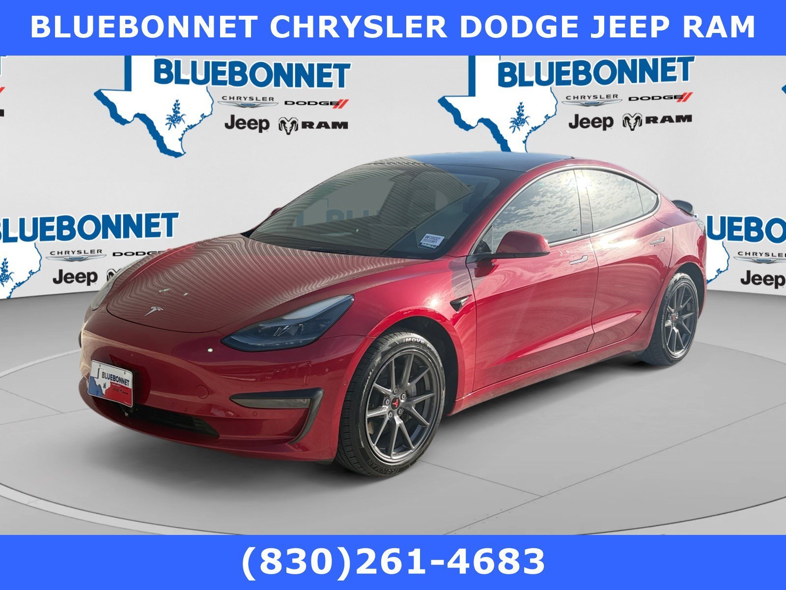 Used 2022 Red Multi-Coat Tesla Long Range image 1