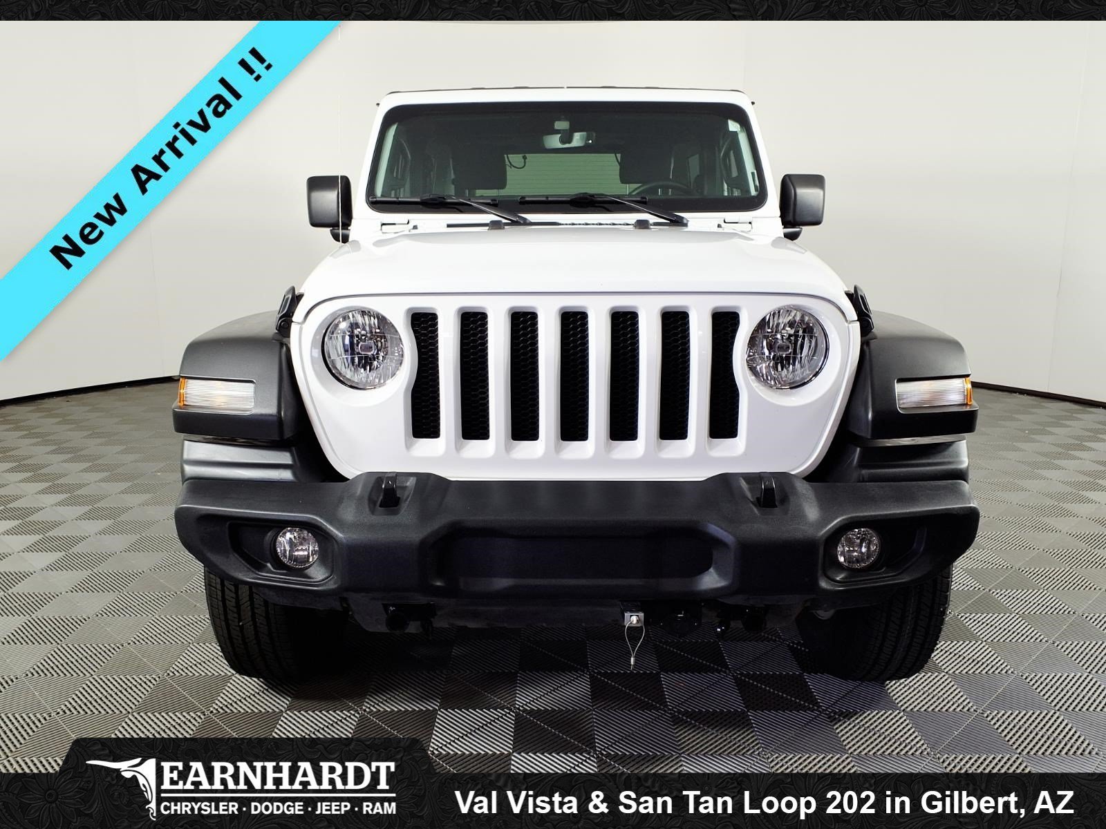 Certified Used 2022 Bright White Clearcoat Jeep Sport S image 2