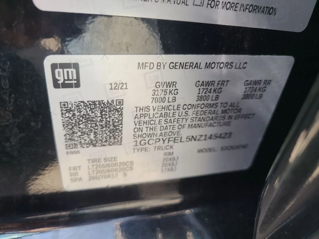 Certified Used 2022 Black Chevrolet LT Trail Boss image 49