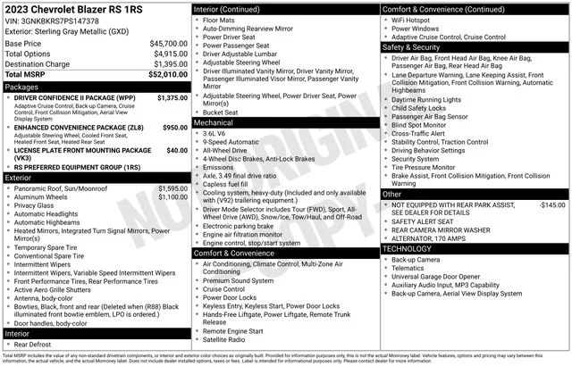Certified Used 2023 Gray Chevrolet RS image 41