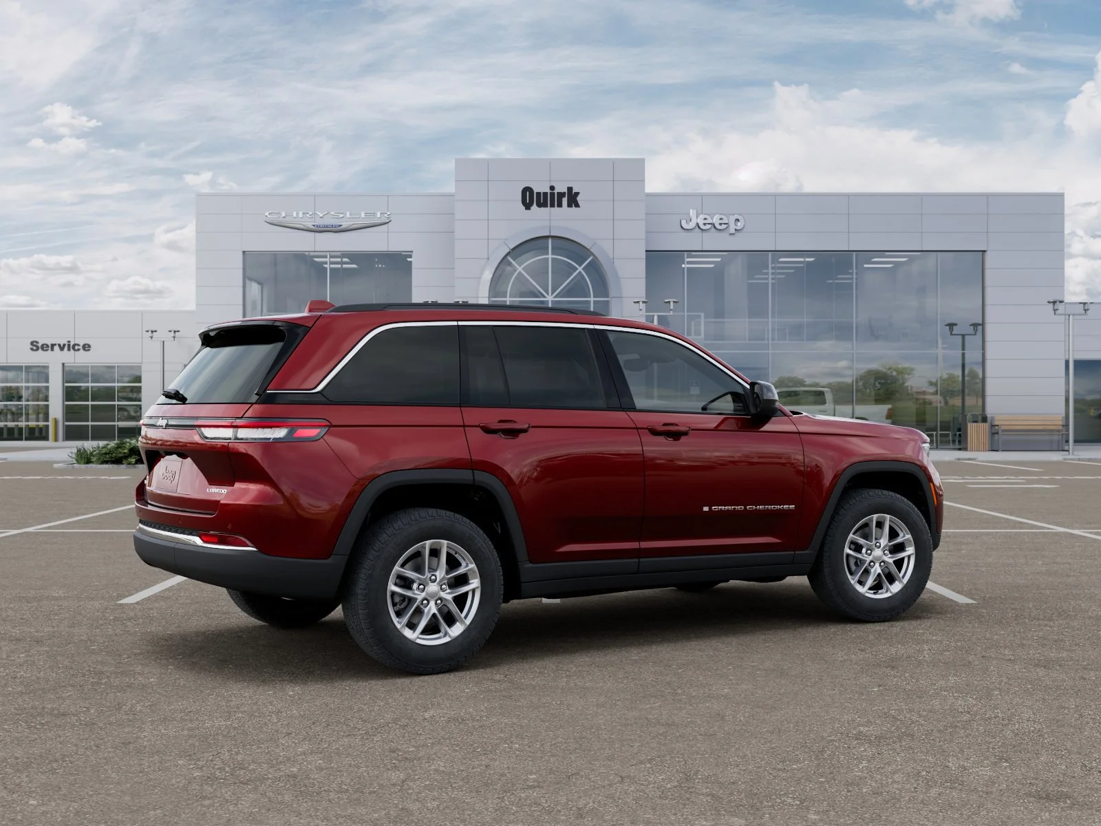 New 2026 Velvet Red Pearl-Coat Exterior Paint Jeep Laredo X image 4