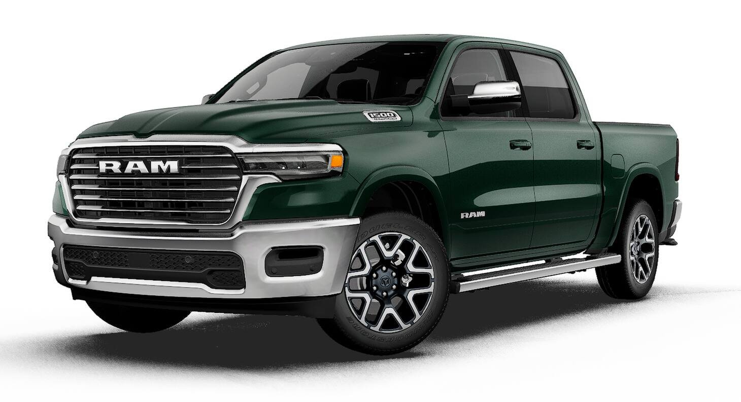 New 2027 Serrano-Green Metallic Exterior Paint Ram LARAMIE image 1
